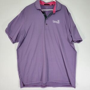 Greyson Men's Polo Golf Shirt Purple Striped Size XXL